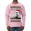 Hunter Let It Snow Biden Ugly Christmas Sweater Mens Long Sleeve Shirt