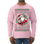 Always Shooting For The Naughty List Ugly Christmas Sweater Mens Long Sleeve Shirt