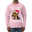Twas The Nizzle Before Chrismizzle Gangster Dogg Rapper Ugly Christmas Sweater Mens Long Sleeve Shirt