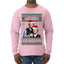 Here To F Stuff Up Step Brothers Holiday Pose Ugly Christmas Sweater Mens Long Sleeve Shirt
