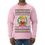 Fudge Around And Find Out Story Ugly Christmas Sweater Mens Long Sleeve Shirt