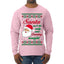 Naughty Santa Isn't The Only One Coming Tonight Ugly Christmas Sweater Mens Long Sleeve Shirt