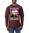 Santa Mike Michael Scott The Office Ugly Christmas Sweater Mens Long Sleeve Shirt