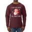 I Can Deliver All Night Long Santa Winking Christmas Mens Long Sleeve Shirt