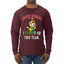 Sorry Santa I Elfed It Up This Year Christmas Mens Long Sleeve Shirt