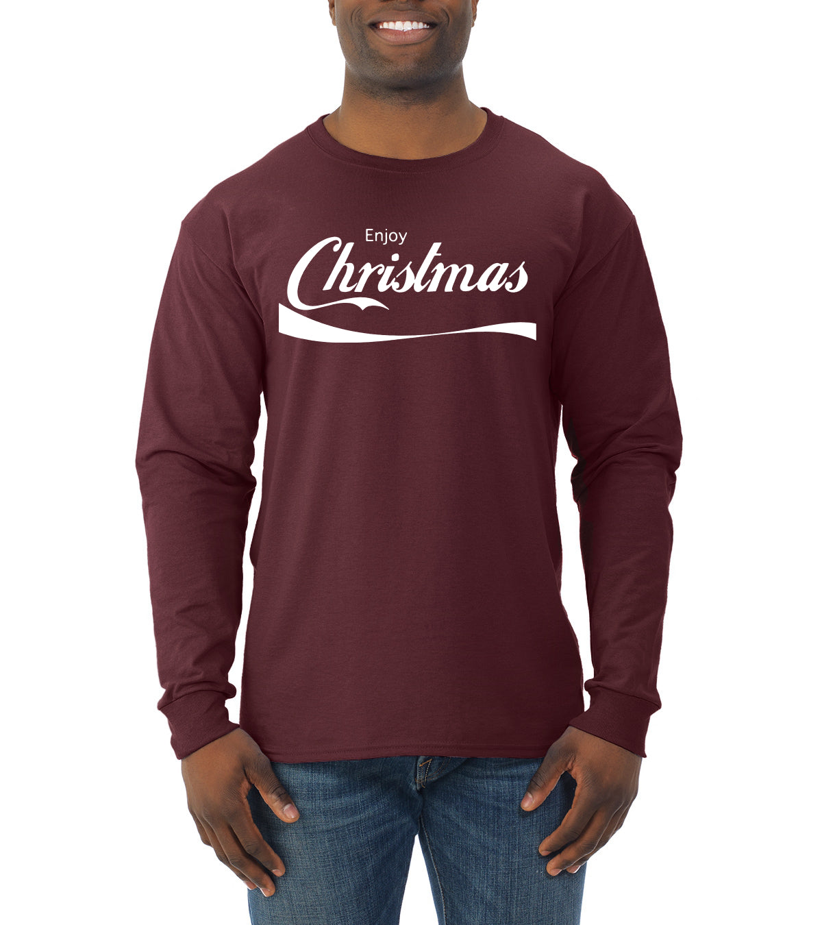 Enjoy Christmas Christmas Mens Long Sleeve Shirt