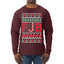 FJB Candy Cane  Ugly Christmas Sweater Mens Long Sleeve Shirt