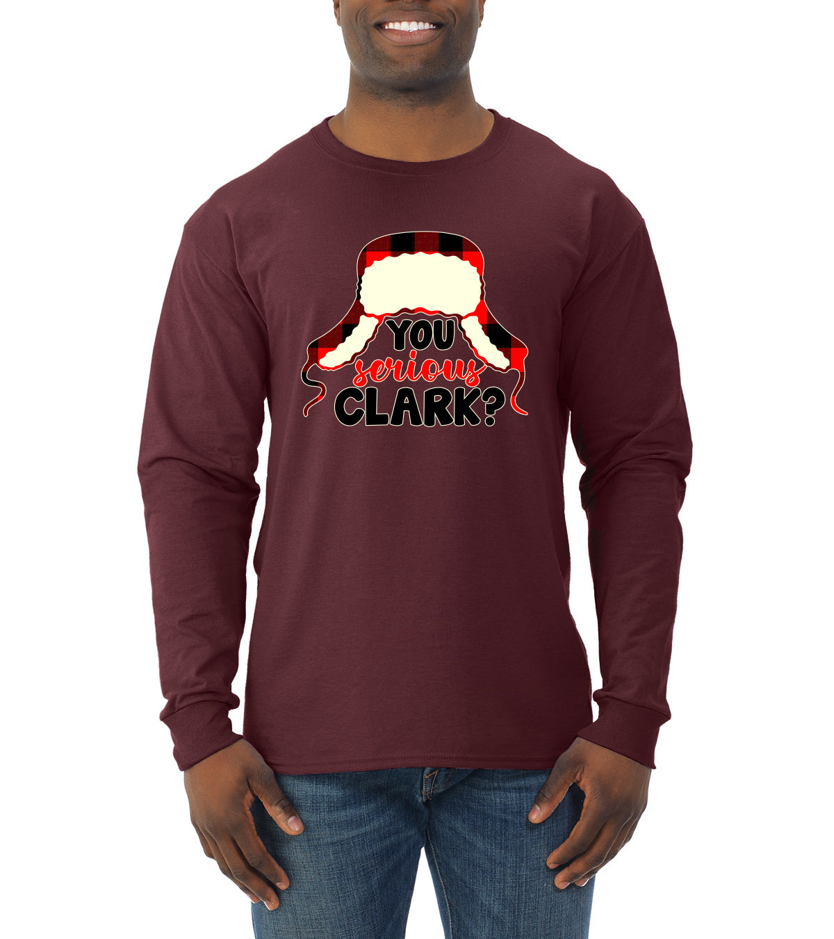 You Serious Clark? Christmas Mens Long Sleeve Shirt