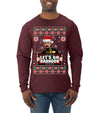 Let's Go Brandon Leo Laughing Meme Ugly Christmas Sweater Mens Long Sleeve Shirt