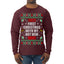 First Christmas With My Hot New Wife Ugly Christmas Sweater Mens Long Sleeve Shirt