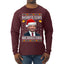 DeSantis Claus Ugly Christmas Sweater Mens Long Sleeve Shirt