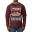 I Paused My Game To Be Here Ugly Christmas Sweater Mens Long Sleeve Shirt