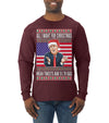 Mean Tweets and $1.79 Gas Ugly Christmas Sweater Mens Long Sleeve Shirt