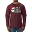 Hipster Santa IPAs and Sleigh? Christmas Mens Long Sleeve Shirt