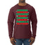 Drunken Reindeer Christmas Mens Long Sleeve Shirt