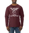 Santa Tell Me What You Want  Christmas Mens Long Sleeve Shirt