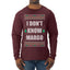 I Don't Know Margo Individual Couples Ugly Christmas Sweater Mens Long Sleeve Shirt