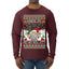 Santa Stripping Money Club Where My Ho's At Ugly Christmas Sweater Mens Long Sleeve Shirt