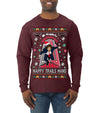 Nakatomi Plaza Happy Trails Hanz Ugly Christmas Sweater Mens Long Sleeve Shirt