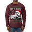 Hunter Let It Snow Biden Ugly Christmas Sweater Mens Long Sleeve Shirt