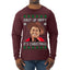 Shut Up Hippy It's Christmas Ugly Christmas Sweater Mens Long Sleeve Shirt