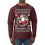 Always Shooting For The Naughty List Ugly Christmas Sweater Mens Long Sleeve Shirt