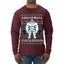 Abdominal Swoleman Fitness Yeti Ugly Christmas Sweater Mens Long Sleeve Shirt