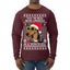 Twas The Nizzle Before Chrismizzle Gangster Dogg Rapper Ugly Christmas Sweater Mens Long Sleeve Shirt