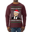 Treason's Greetings Biden President Humor Ugly Christmas Sweater Mens Long Sleeve Shirt