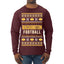 City of Washington DC American Football Fantasy Fan Ugly Christmas Sweater Unisex Crewneck Sweatshirt