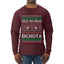 Feliz Navidad Bichota Ugly Christmas Sweater Mens Long Sleeve Shirt