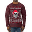 Valhalla Deck The Halls With Skulls & Bodies Ugly Christmas Sweater Mens Long Sleeve Shirt