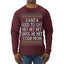 Santa Used To Say Hey Until He Met Your Mom Ugly Christmas Sweater Mens Long Sleeve Shirt