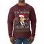 Harvey Hit This Button I Call Santa Specter TV Show Parody Ugly Christmas Sweater Mens Long Sleeve Shirt