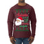 Naughty Santa Isn't The Only One Coming Tonight Ugly Christmas Sweater Mens Long Sleeve Shirt