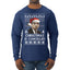 Christmas Is Cancelled Michael Scott Office Ugly Christmas Sweater Mens Long Sleeve Shirt