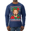 It's Keanu Wreaths Ugly Christmas Sweater Mens Long Sleeve Shirt