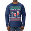 Pour Me Some Holiday Cheer Ugly Christmas Sweater Mens Long Sleeve Shirt