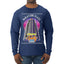 Retro Nakatomi Plaza 1988 Holiday Party Ugly Christmas Sweater Mens Long Sleeve Shirt