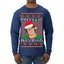 Office Phyllis Navidad Happy Holiday Ugly Christmas Sweater Mens Long Sleeve Shirt