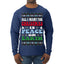 All I Want For Christmas Is Peace on Earth  Ugly Christmas Sweater Mens Long Sleeve Shirt