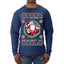 Always Shooting For The Naughty List Ugly Christmas Sweater Mens Long Sleeve Shirt