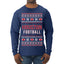 City of Houston HOU American Football Fantasy Fan Ugly Christmas Sweater Unisex Crewneck Sweatshirt