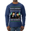 Escaped Bandits Classic Home Holiday Movie Ugly Christmas Sweater Mens Long Sleeve Shirt