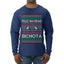 Feliz Navidad Bichota Ugly Christmas Sweater Mens Long Sleeve Shirt