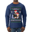 Here To F Stuff Up Step Brothers Holiday Pose Ugly Christmas Sweater Mens Long Sleeve Shirt