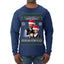Season's Greeting From Nakatomi Plaza Ugly Christmas Sweater Mens Long Sleeve Shirt