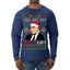 Just Got Litt Up Louis Tv Show Parody Ugly Christmas Sweater Mens Long Sleeve Shirt