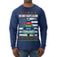 No One Fights Alone Holiday First Responder Police Fire Emt Ugly Christmas Sweater Mens Long Sleeve Shirt