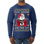 F Around And Find Out Santa Ugly Christmas Sweater Mens Long Sleeve Shirt